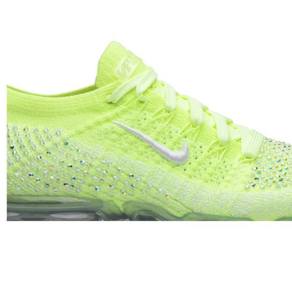 Swarovski x Nike Women’s Flyknit Neon Green Running Sneakers - $500 USD today